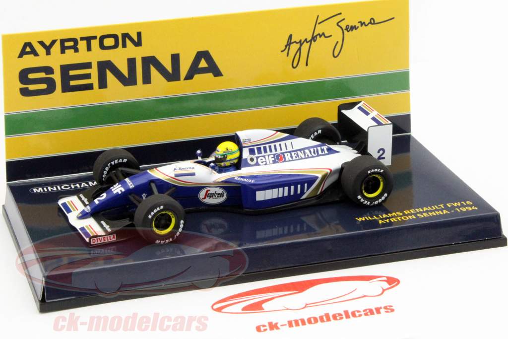 Minichamps 1:43 Ayrton Senna Williams FW16 #2 formula 1 1994