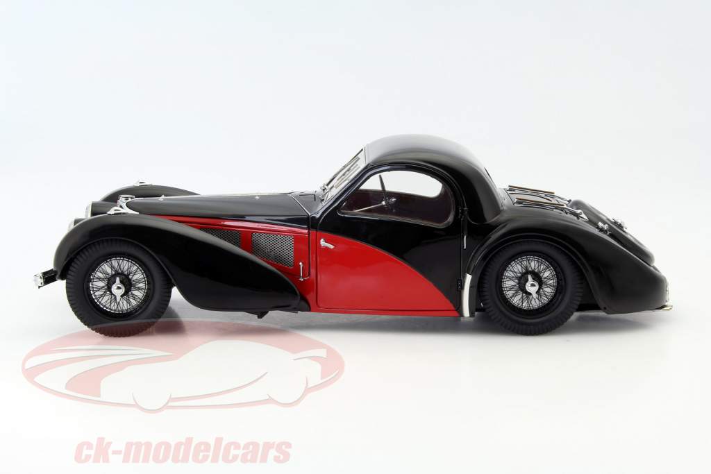 Bugatti Type 57 SC Atalante 年 1937 ブラック / 赤 1:12 Bauer
