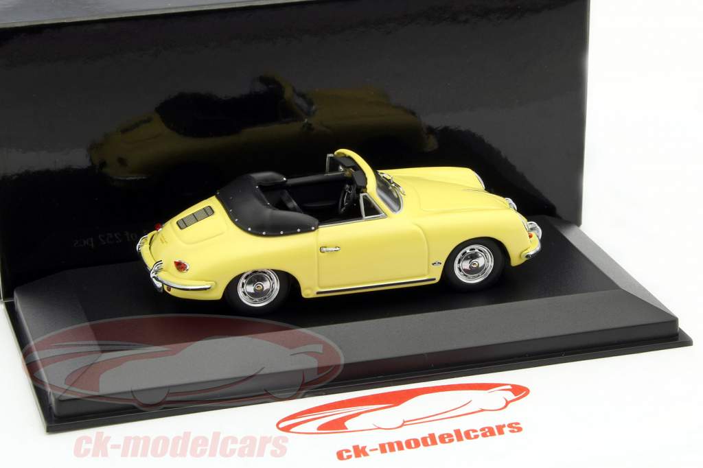 Porsche 356B Cabriolet año 1960 amarillo 1:43 Minichamps