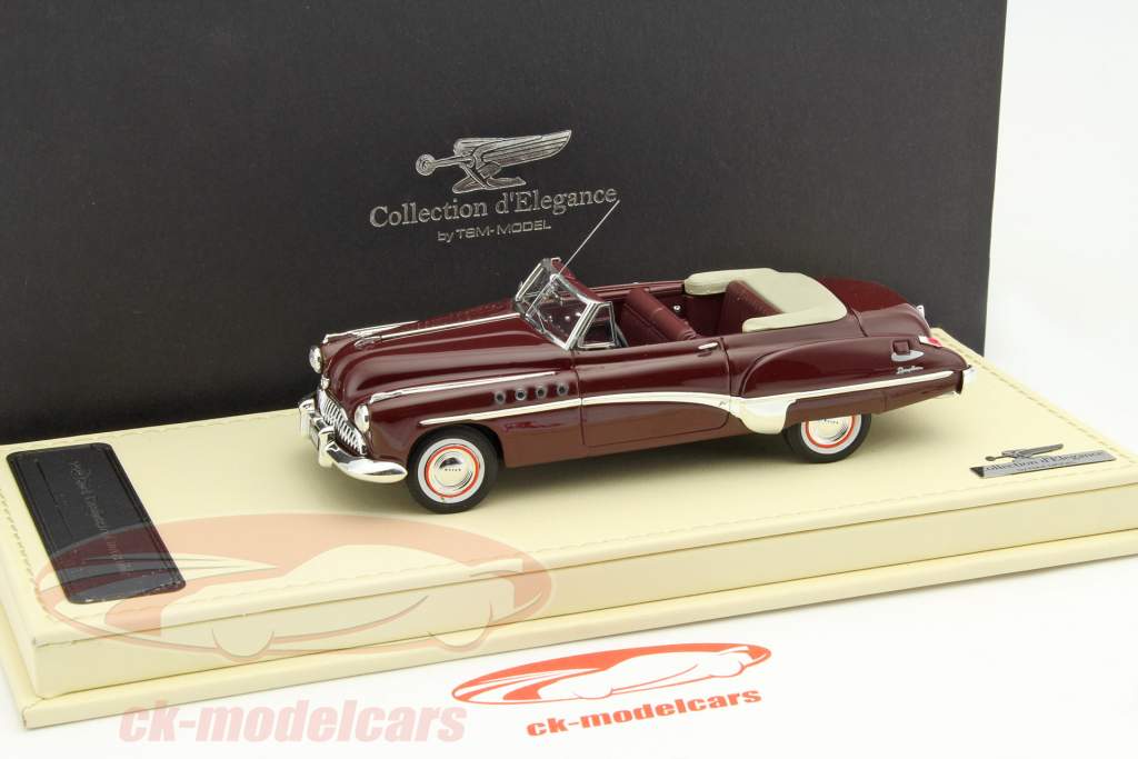 Buick Roadmaster Convertible année 1949 pourpre 1:43 TrueScale