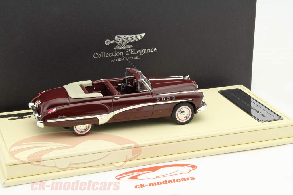 Buick Roadmaster Convertible år 1949 lilla 1:43 TrueScale