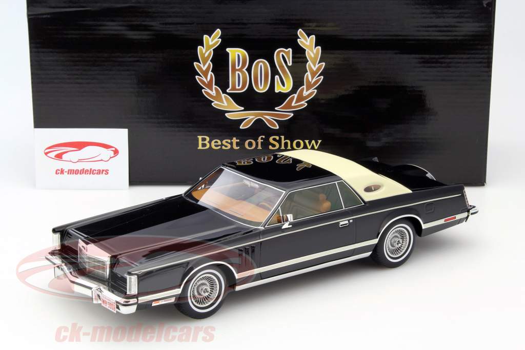 Lincoln Continental Mark 5 Coupe год 1978 черный / бежевый 1:18 BoS-Models