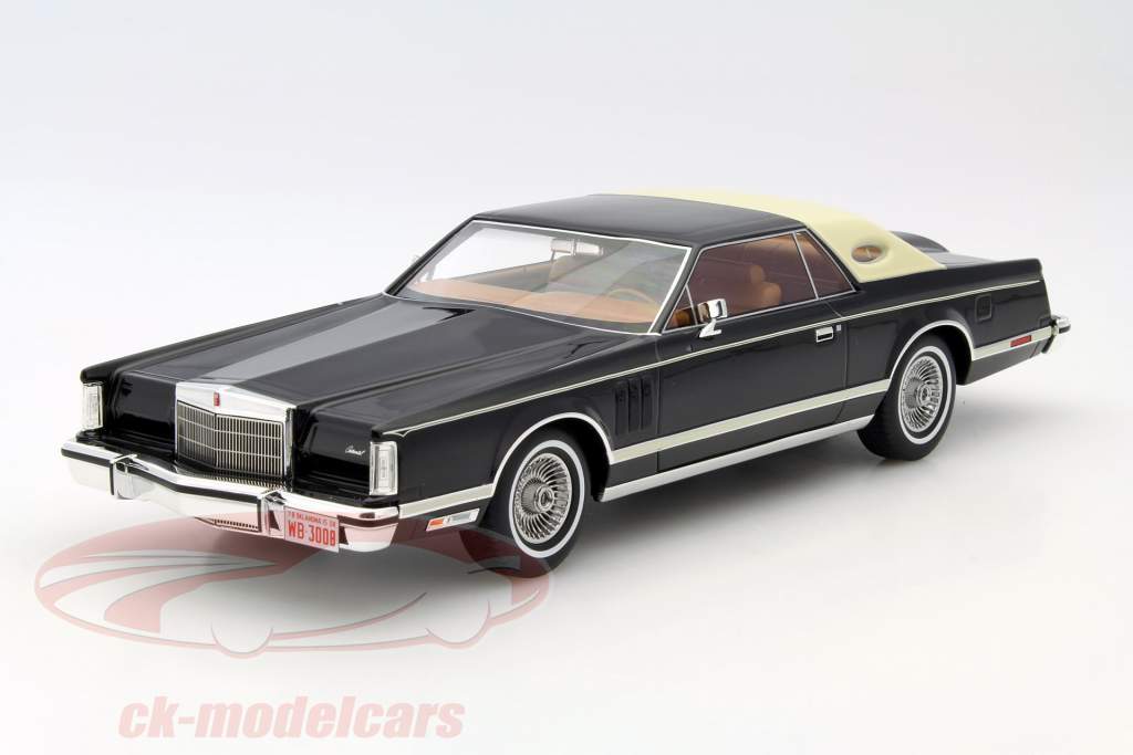 Lincoln Continental Mark 5 Coupe год 1978 черный / бежевый 1:18 BoS-Models