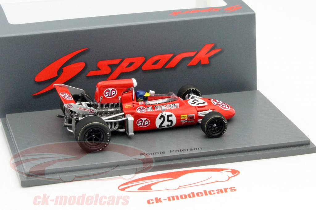 Spark 1:43 Ronnie Peterson March 711 #25 2nd Italy GP