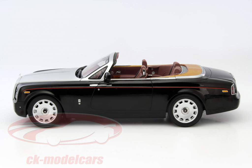 Rolls Royce Phantom Drophead Coupe année 2012 noir / argent / rouge 1:12 Kyosho