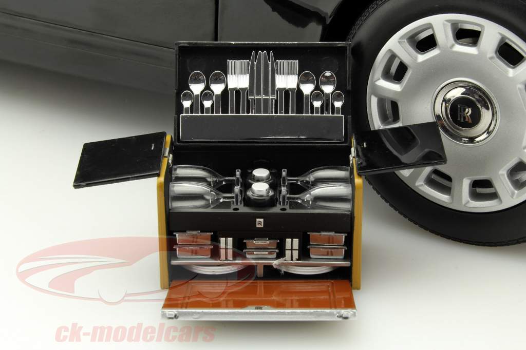 Rolls Royce Phantom Drophead Coupe année 2012 noir / argent / rouge 1:12 Kyosho