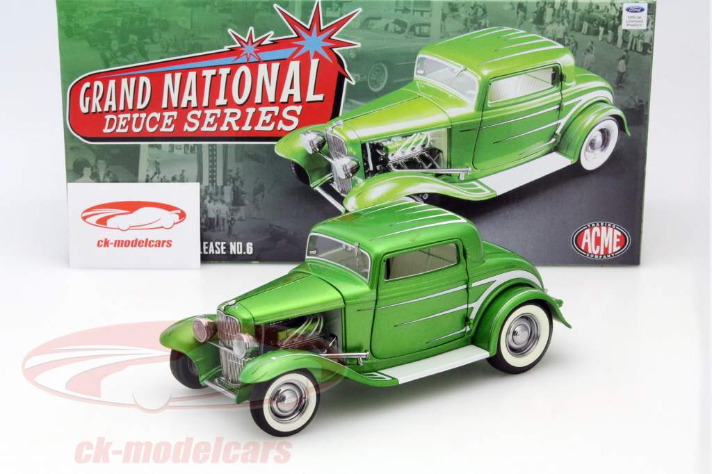 Ford 3 Window 年 1932 グリーン 1:18 GMP