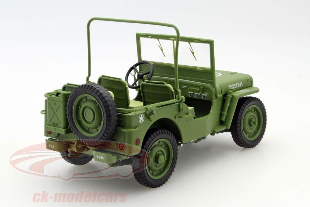 Jeep Willy's Militär Polizei Baujahr 1941 grün 1:18 Triple9