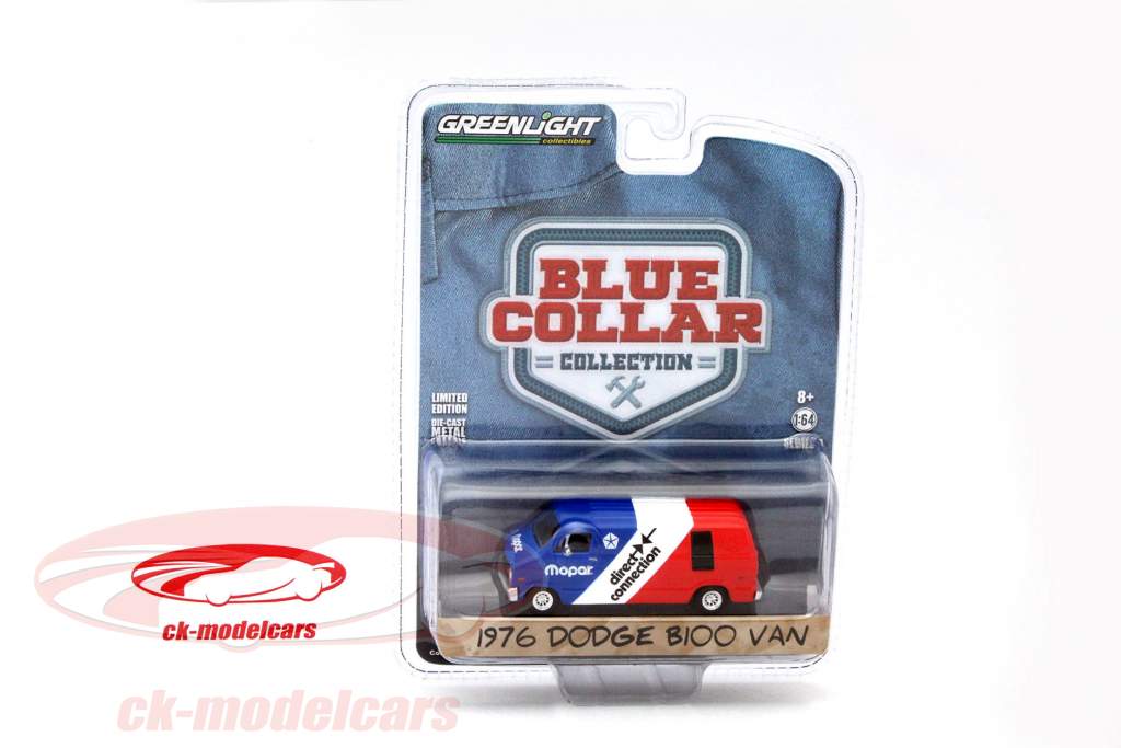 Dodge Van 年 1976 红 / 白 / 蓝 1:64 Greenlight