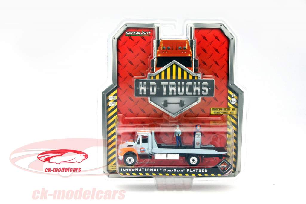 International DuraStar Flatbed год 2013 залив 1:64 Greenlight