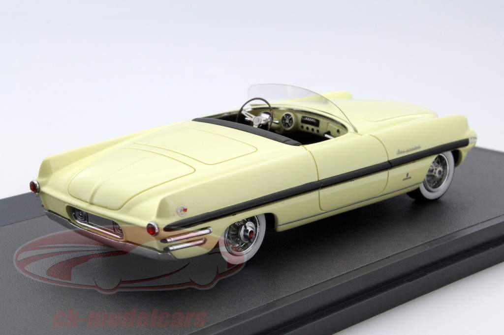 Dodge Firearrow 2 Ghia Concept Car Year 1954 light yellow 1:43 Matrix