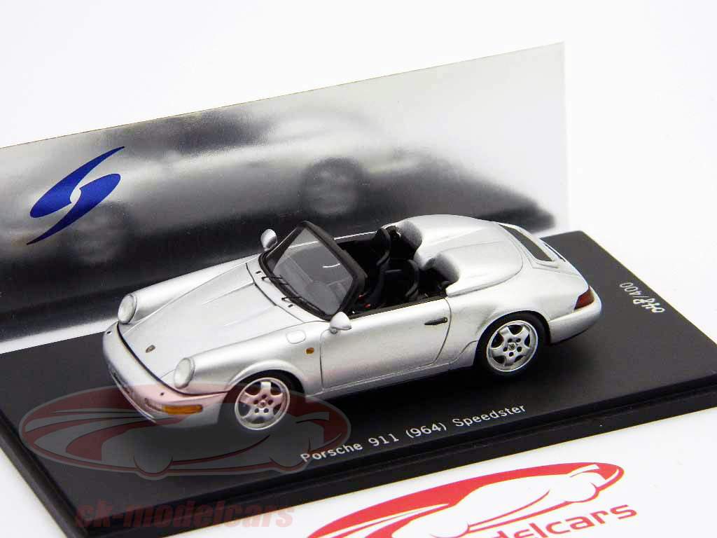 保时捷 911 (964) 欧宝 北极银 金属的 1:43 Spark