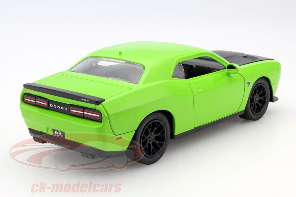 Dodge Challenger SRT Hellcat année 2015 vert / noir 1:24 Jada Toys
