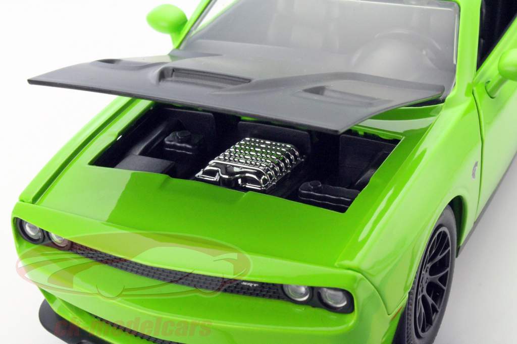 Dodge Challenger SRT Hellcat année 2015 vert / noir 1:24 Jada Toys