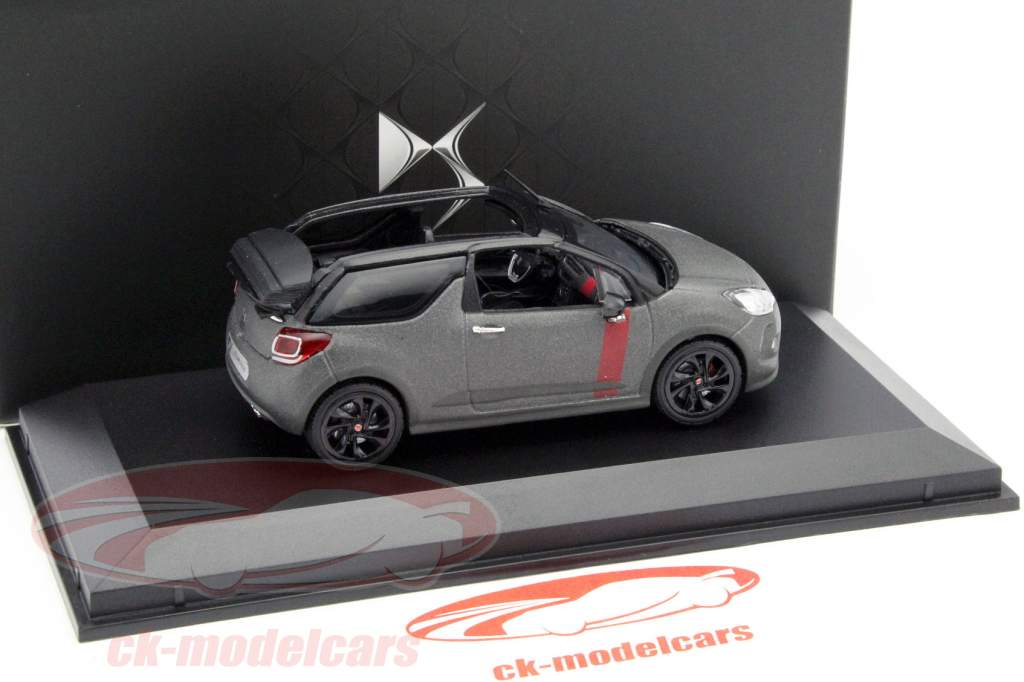 Citroen DS3 Cabriolet Racing 年 2014 マット グレー / 黒 1:43 Norev