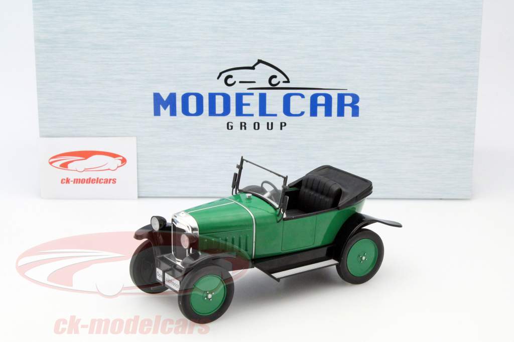 Opel 4 PS Laubfrosch RHD зеленый 1:18 ModelCar Group