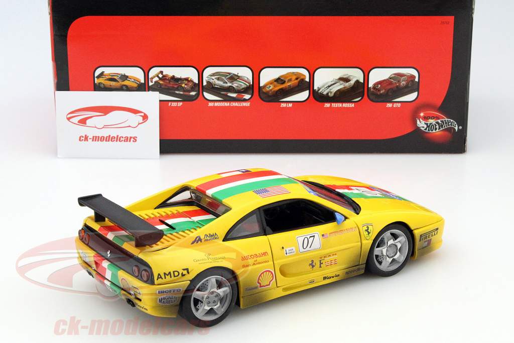 HotWheels 1:18 Ferrari F355 Challenge #07 Dirty Version