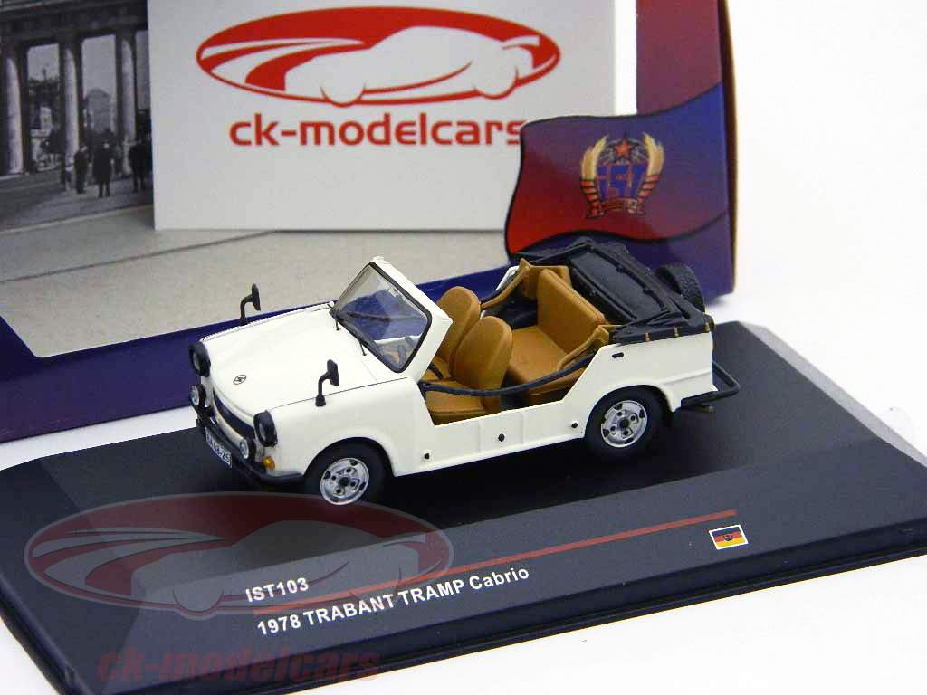 トラバントトランプカブリオレ年1978クリームホワイト/クリームホワイト1時43分モデルIxo