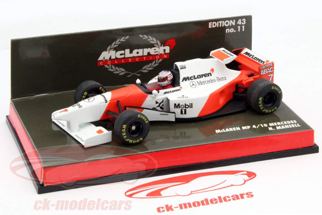 ミニカー McLaren MP 4/10 N. Mansell 1/43 1/43 Minichamps F1 Formula 1 McLaren Mercedes 1995 MP 4-10 N