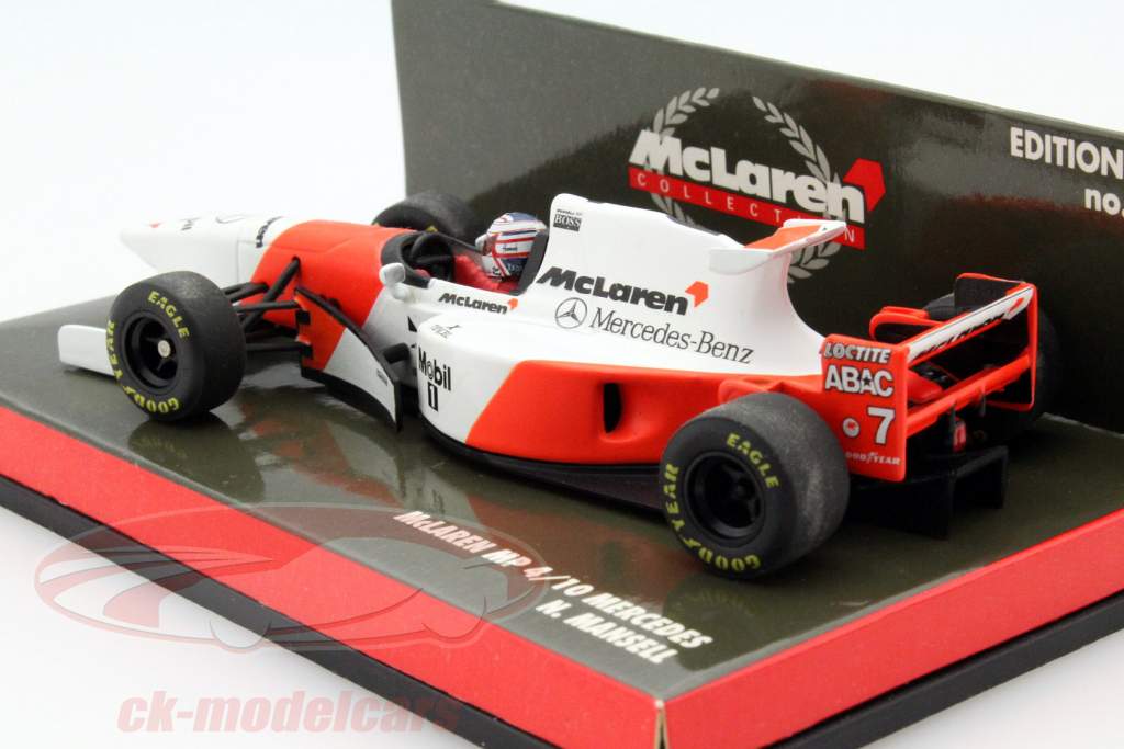 ミニカー McLaren MP 4/10 N. Mansell 1/43 Minichamps 1/43 McLaren MP 4/10 Mercedes N. Mansell | eBay