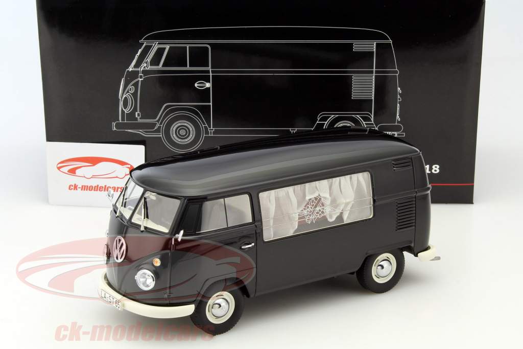 Volkswagen VW T1 rustvogn sort 1:18 PremiumClassiXXs