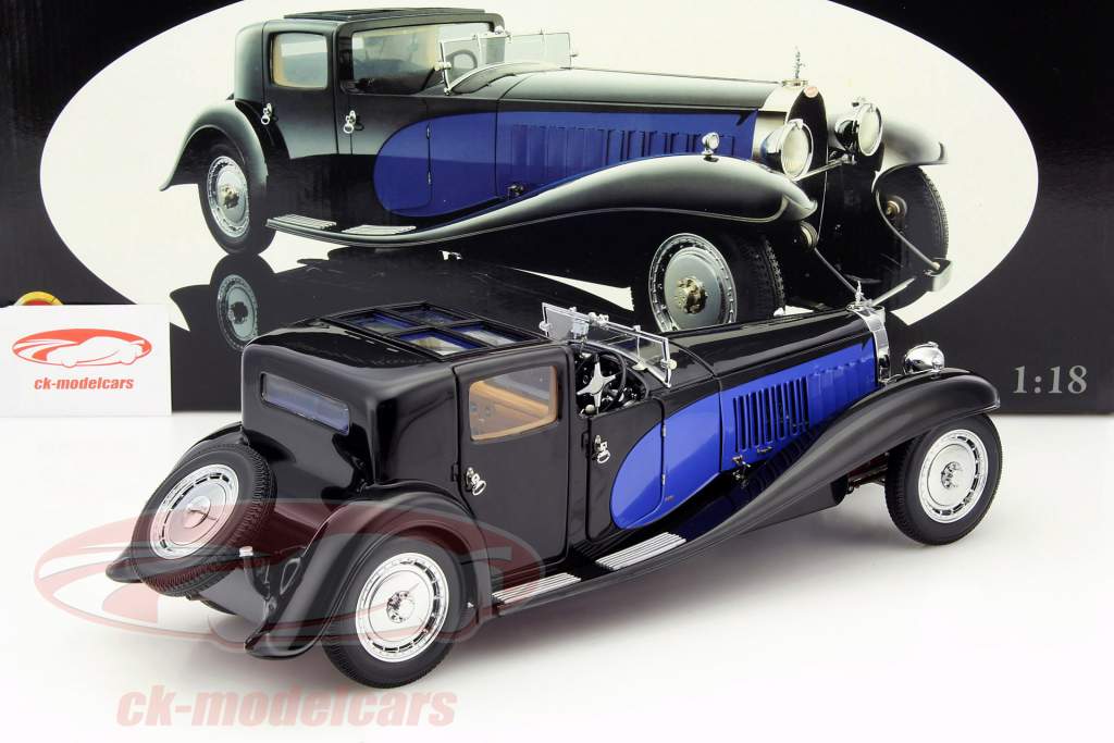 Bugatti Royale Coupe de Ville год 1930 синий / черный 1:18 Bauer