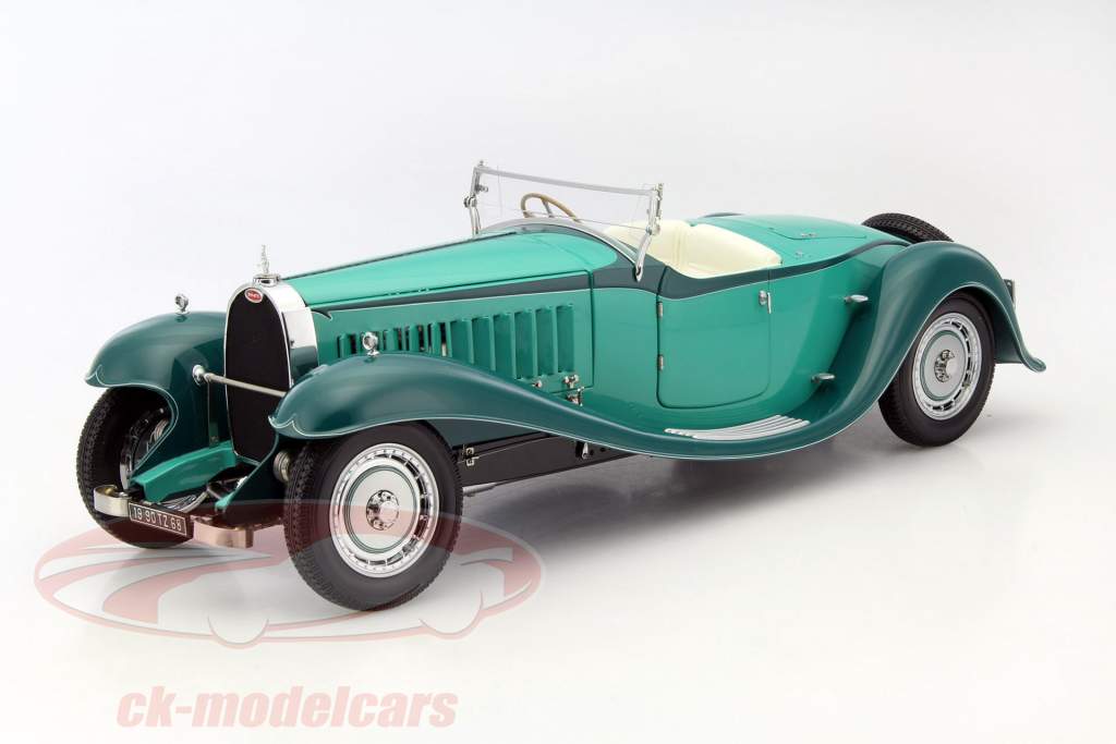 Bugatti Roadster Esders anno 1932 turchese 1:18 Bauer
