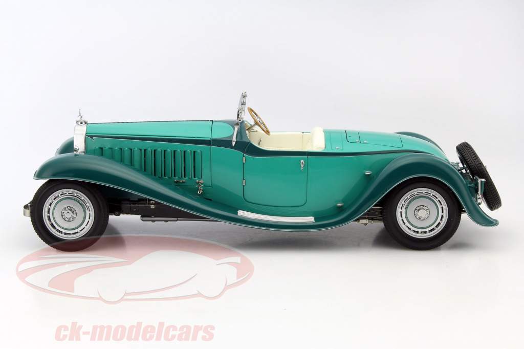 Bugatti Roadster Esders année 1932 turquoise 1:18 Bauer
