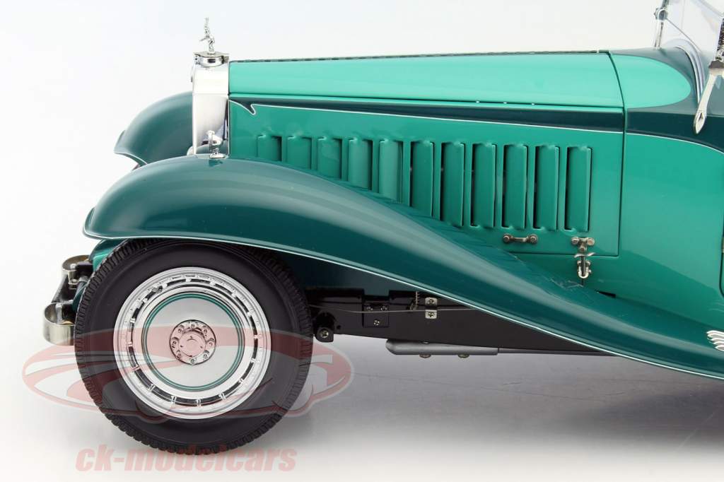 Bugatti Roadster Esders anno 1932 turchese 1:18 Bauer