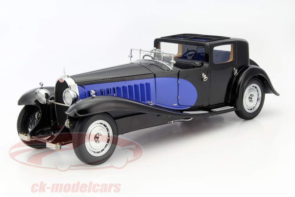 Bugatti Royale Coupe de Ville год 1930 синий / черный 1:18 Bauer