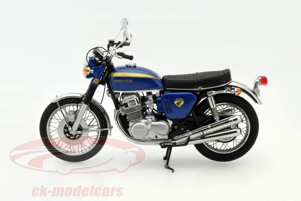 オートバイ・バイク MINICHAMPS HONDA CB 750 MINICHAMPS 062161002 Scale 1/6 | HONDA CB 750 K0 1969 BLUE MET