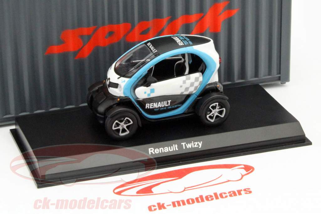 Renault Twizy année 2015 bleu clair / blanc 1:43 Spark