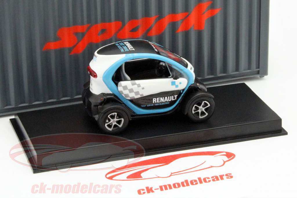 Renault Twizy année 2015 bleu clair / blanc 1:43 Spark