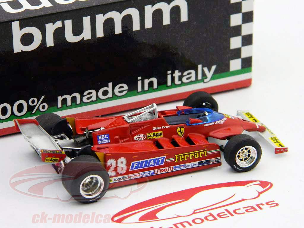 D. Pironi Ferrari 126CX COMPREX Prácticas GP EE.UU. Fórmula 1 1981 1:43 Brumm