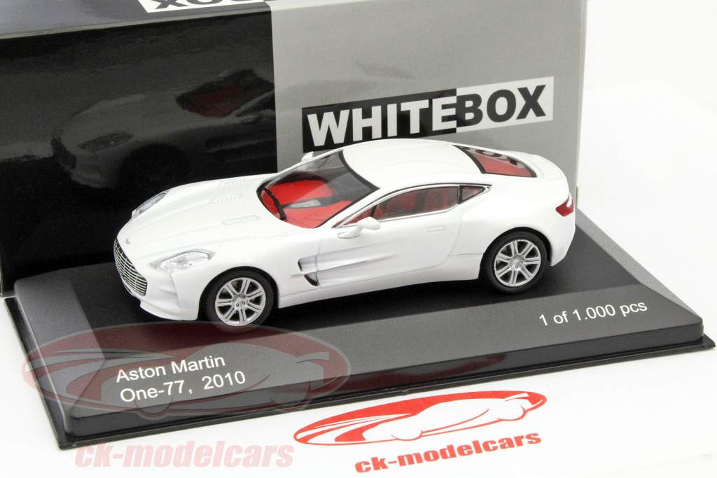 Aston Martin One-77 année 2010 blanc 1:43 WhiteBox