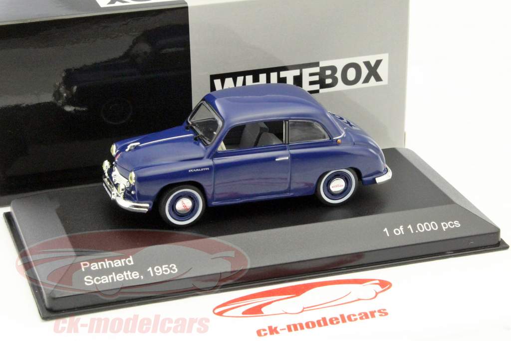 Panhard Scarlette 年 1953 ダークブルー 1:43 WhiteBox