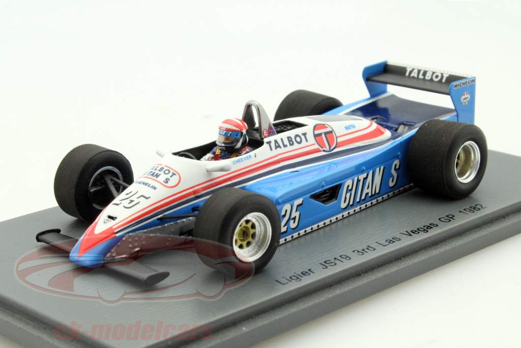Spark 1:43 Eddie Cheever Ligier JS19 #25 3rd Las Vegas GP