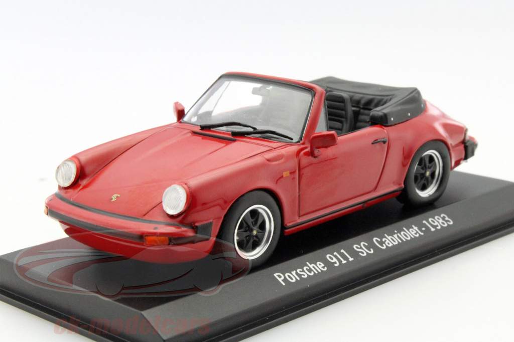 Porsche 911 SC Cabriolet anno 1983 rosso 1:43 Spark