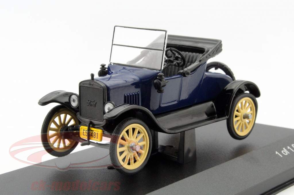 Ford T Runabout 年 1925 ブルー / ブラック 1:43 WhiteBox
