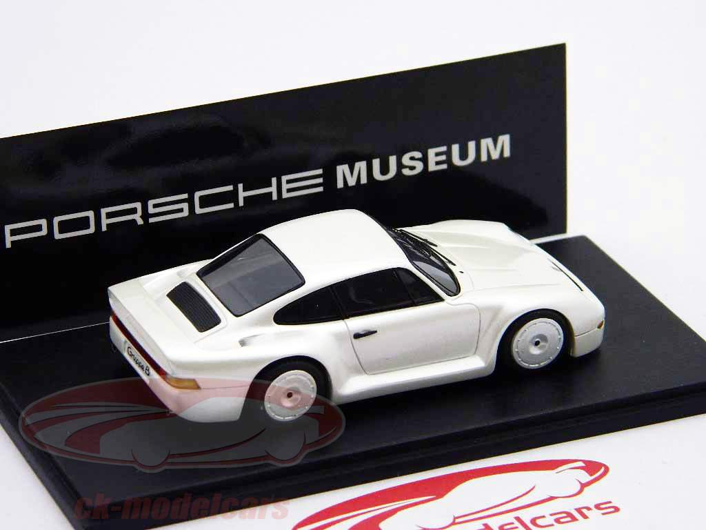 Porsche 959 Группа B белый металлик / белый металлик 1:43 Свеча