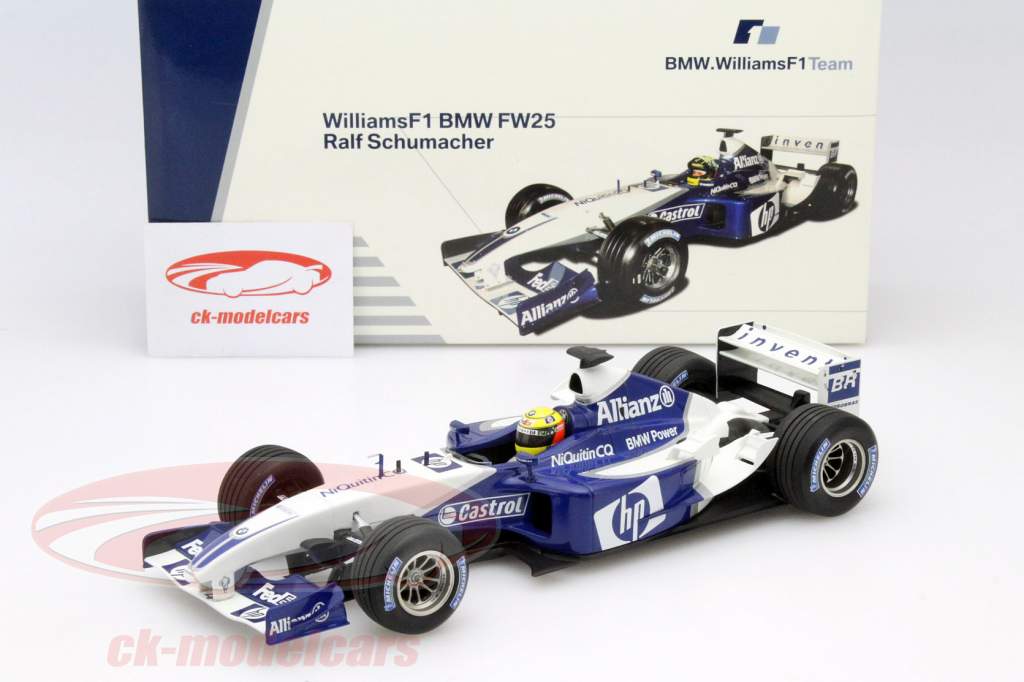 ウィリアムズFW25 F1カー ミニカー 1/18スケール Minichamps 1:18 Ralf Schumacher Williams FW25 #4 formula 1
