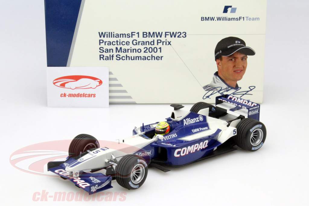 特価 MINICHAMPS (1/18) ウィリアムス FW23 Minichamps 1:18 R. Schumacher Williams FW23 #5 Practice Car