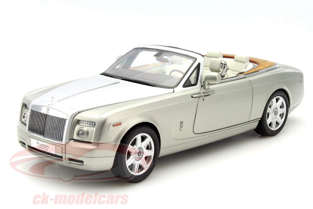 Rolls Royce Phantom Drophead Coupe platino 1:18 Kyosho