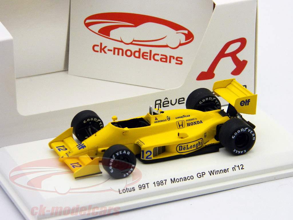 PMA ロータス ホンダ 99T A.セナ 1987 モナコGP Hondaとの初勝利は伝統のモナコ｜伝説の軌跡｜Ayrton Senna｜Honda