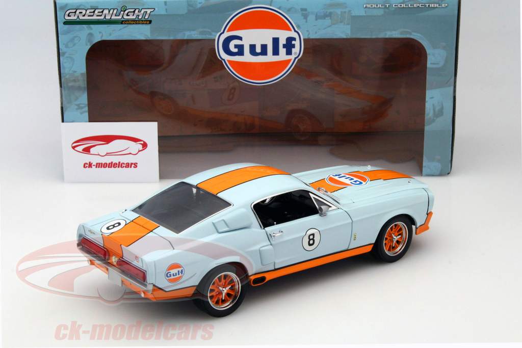 Shelby GT-500 年 1967 Gulf Version 1:18 Greenlight