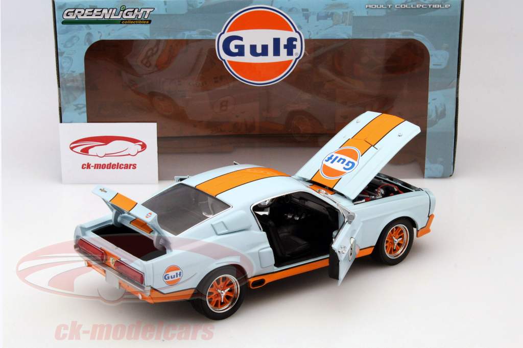 Shelby GT-500 年 1967 Gulf Version 1:18 Greenlight