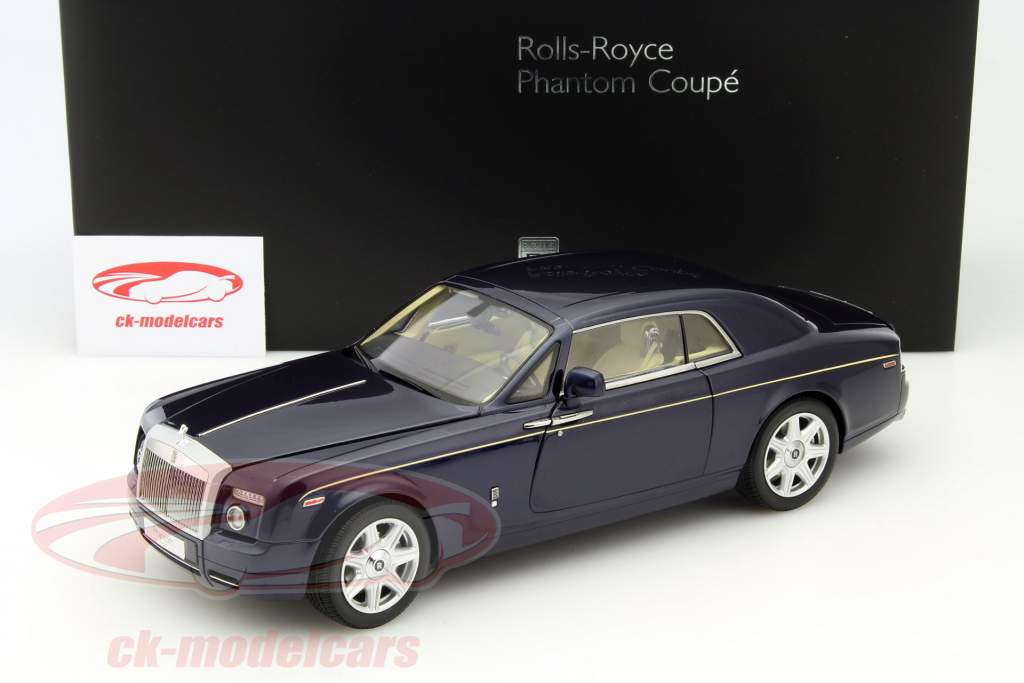 Rolls Royce Phantom Coupe jaar 2012 blauw 1:18 Kyosho