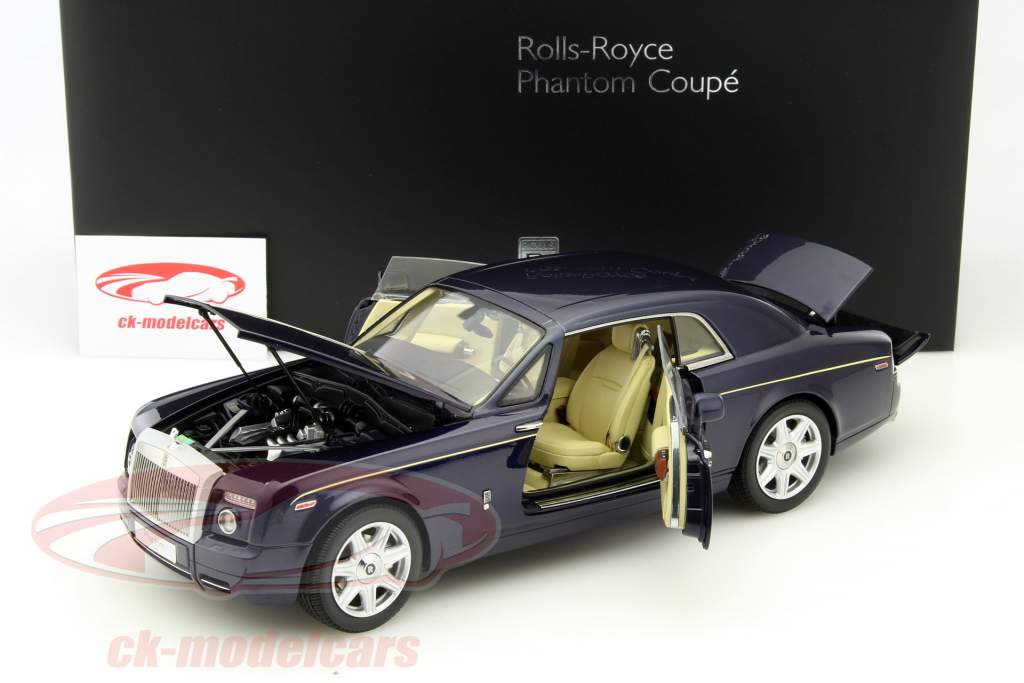 Rolls Royce Phantom Coupe Year 2012 blue 1:18 Kyosho