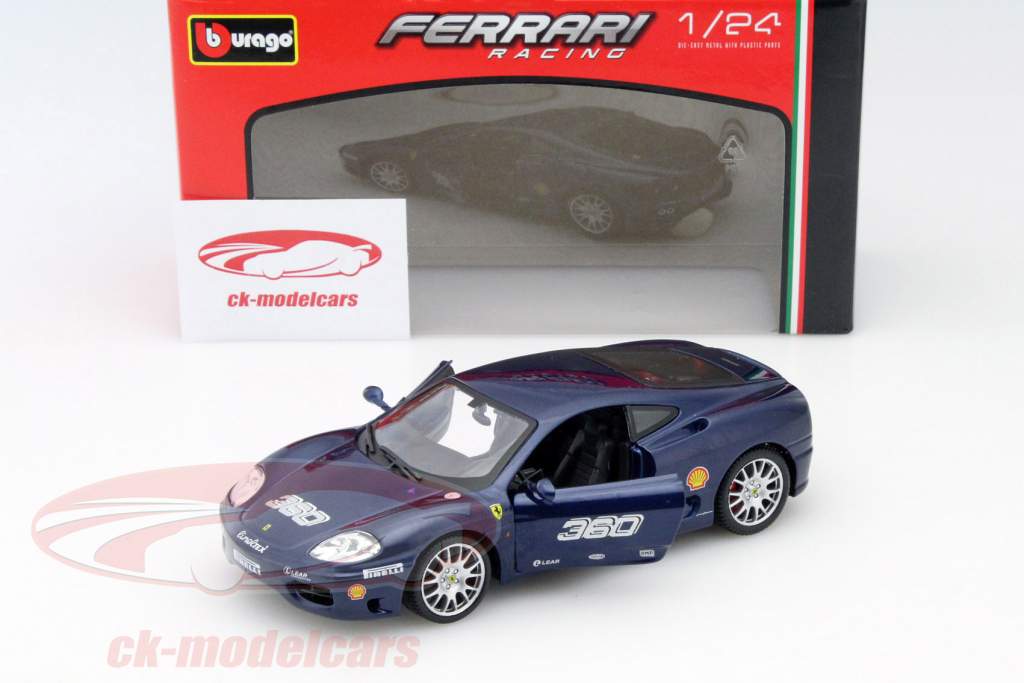Ferrari 360 Challenge dunkelblau 1:24 Bburago