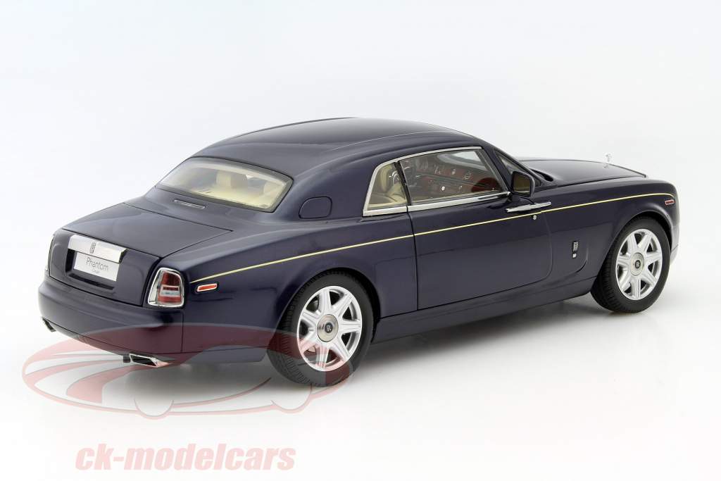 Rolls Royce Phantom Coupe jaar 2012 blauw 1:18 Kyosho